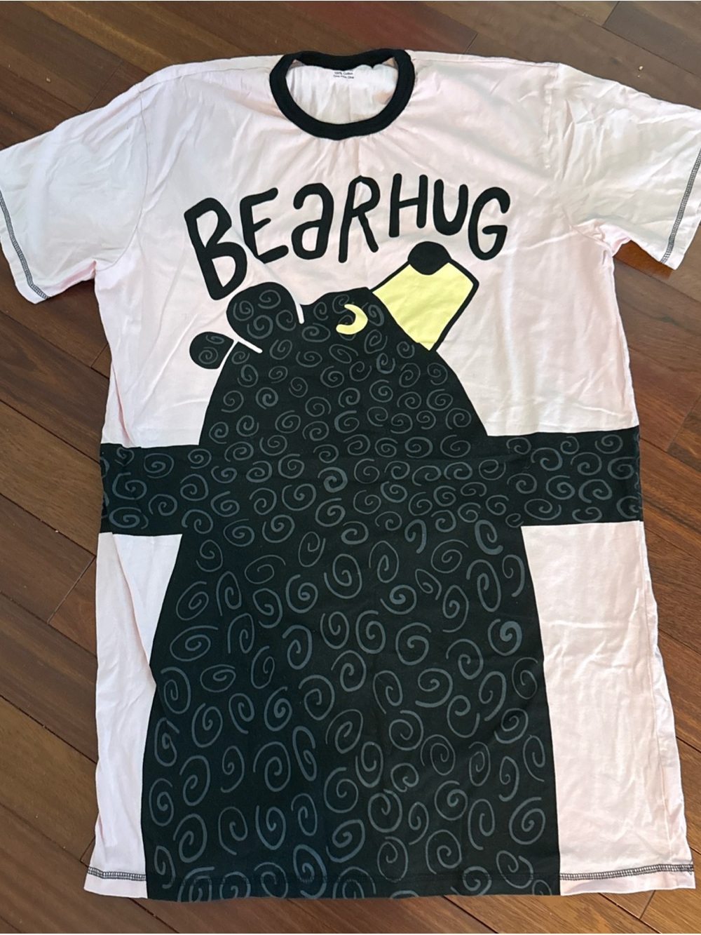 Lazy One  Bear Hug Graphic Bear Sleep Shirt Woman's - One Size - 48 In Bust